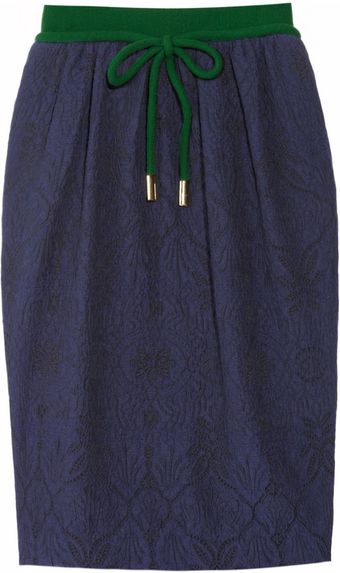 Preen Elfie Crepe and Brocade Skirt - Lyst