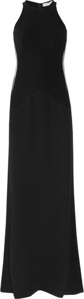 Stella Mccartney Bonnie Stretchcrepe Gown in Black - Lyst
