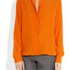 Stella Mccartney Dorsey Satintrimmed Silk Shirt in Yellow - Lyst