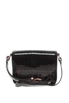 Ted Baker Enamel Flap Front Cross Body Bag - Lyst