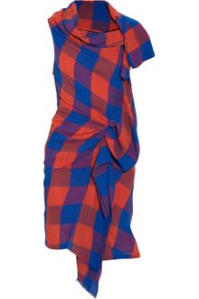 Thakoon Draped Woven Wool Dress - Lyst