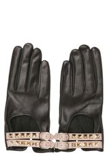 Valentino Rockstud Nappa Leather Gloves