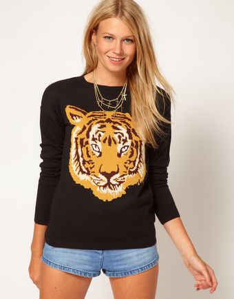 Asos Tiger Jumper - Lyst