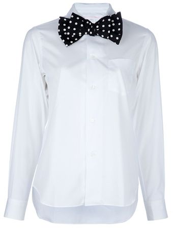 Comme Des Garçons Bow Tie Blouse - Lyst