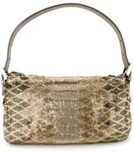 fendi gold baguette