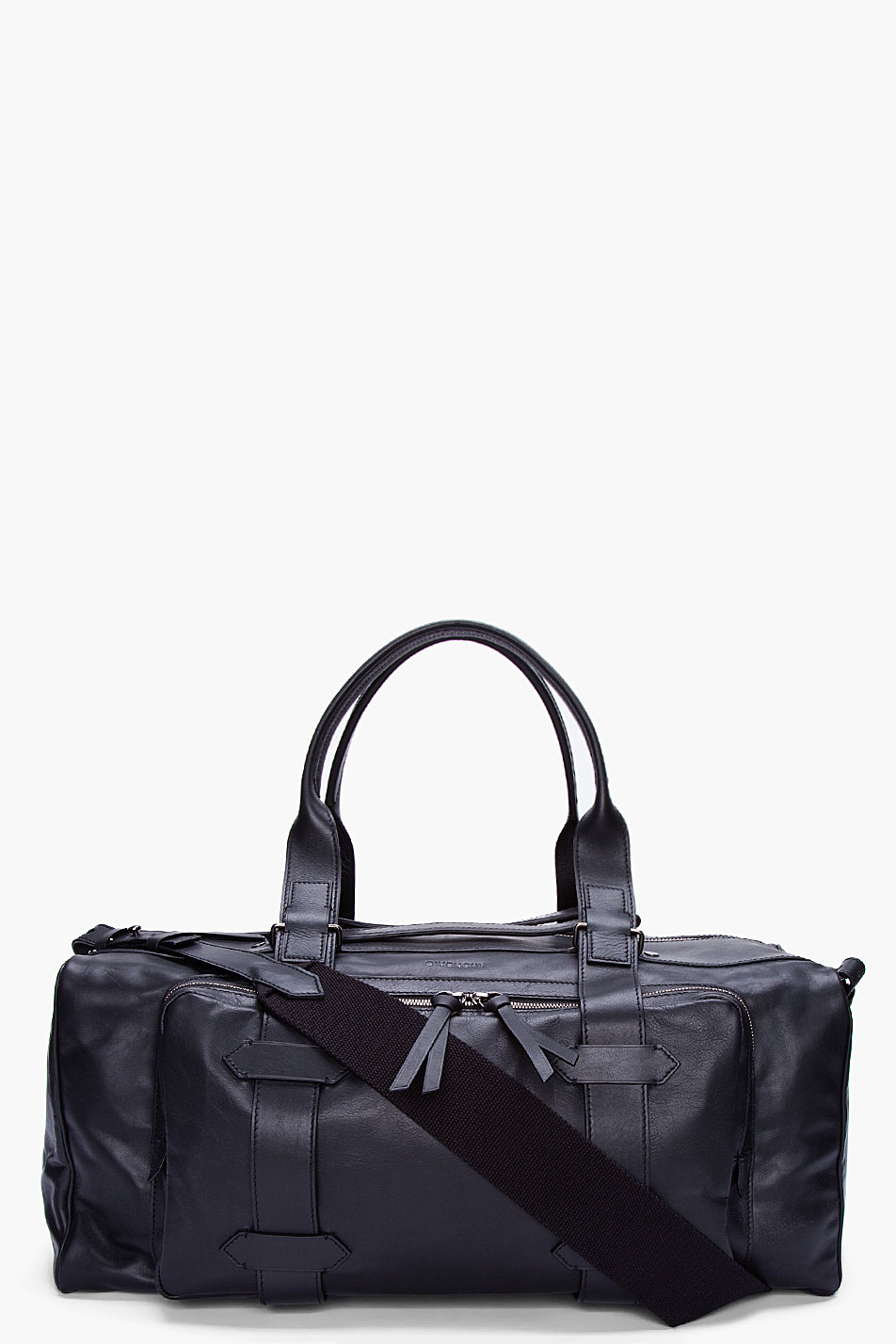 Givenchy Black Leather Carry All Duffle Bag in Black for Men | Lyst