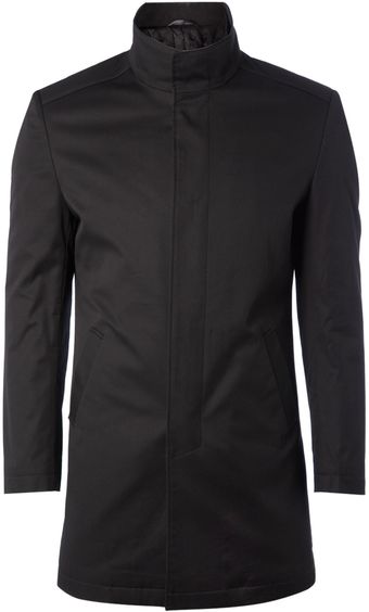 Kenneth Cole Funnel Neck Mac with Internal Zip - Lyst