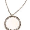 Michael Kors Pave Drop Necklace in Silver - Lyst