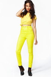 Nasty Gal The Kink Highrise Jean Acid - Lyst