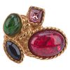 Yves Saint Laurent Embellished Ring in Gold - Lyst