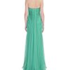 Alexander Mcqueen Emerald Silk Chiffon Bustier Dress in Green (emerald) - Lyst