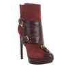 Alexander Mcqueen Oxblood Stirrup Buckle Boot in Red (oxblood) - Lyst