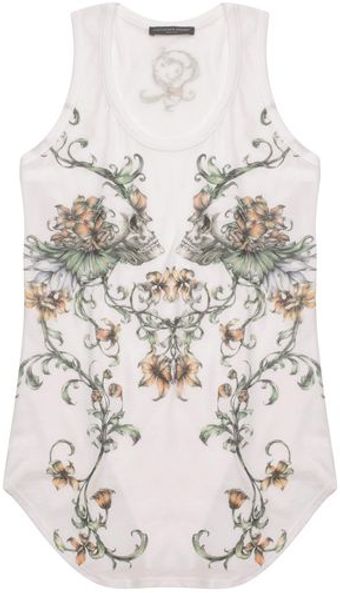 Alexander McQueen Floral Baroque Skull Vest - Lyst