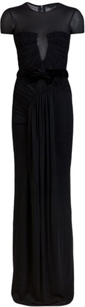 Burberry Prorsum Rouched Gown - Lyst