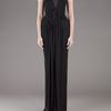 Burberry Prorsum Rouched Gown in Black - Lyst