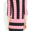 Collette By Collette Dinnigan Printed Stretchjersey Dress in Pink (black) - Lyst