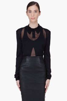 Cushnie Et Ochs Black Silk Blouse - Lyst