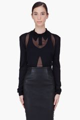Cushnie Et Ochs Black Silk Blouse