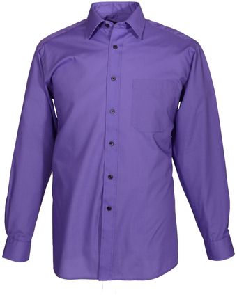 Double Two Long Sleeve Classic Plain Cotton Blend - Lyst
