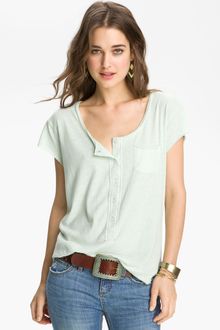 Free People Ex Boyfriend Henley Tee - Lyst