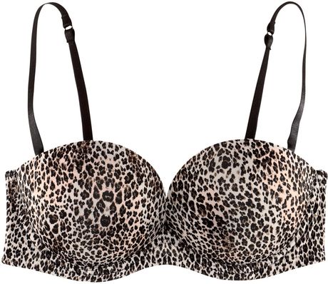 H&m Super Push Upbra in Animal (leopard) - Lyst