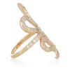 Ileana Makri Snake 18karat Rose Gold Diamond Ring in White (snake) - Lyst