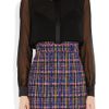 Jason Wu Embellished Silk Chiffon Shirt in Black - Lyst