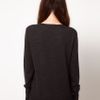 Markus Lupfer Jumper with Sequin Vampire Lips in Black (charcoalsilver) - Lyst