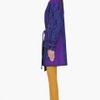 Matthew Williamson Indigo Leather Trim Kimono Coat in Blue (indigo) - Lyst
