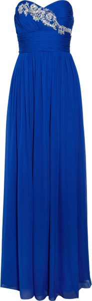 Notte By Marchesa Embellished Silkchiffon Gown - Lyst