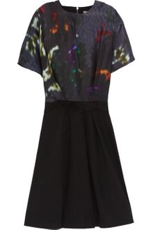 Preen Line Spy Printed Silk and Stretch cotton Dress - Lyst