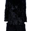 Red Valentino Fur Coat in Black - Lyst