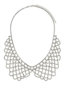 Topshop Rhinestone Peter Pan Necklace - Lyst