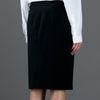 Alexander Mcqueen Wool Crepe Skirt in Black - Lyst