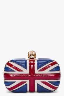 Alexander McQueen Classic Britannia Skull Clutch Box - Lyst