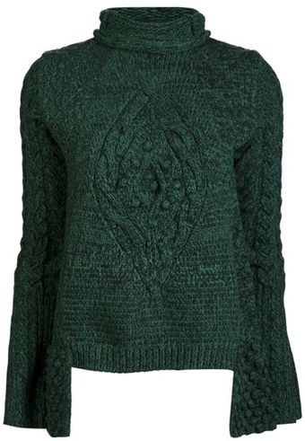 Alexander McQueen Chunky Cable Sweater - Lyst