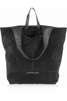 Alexander Wang Alpha Leather and Suede Shopper - Lyst