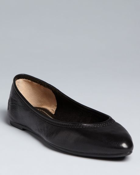 cognac pointed toe flats