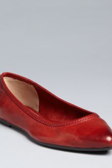 Frye Pointed Toe Ballet Flats Regina - Lyst