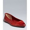 Frye Pointed Toe Ballet Flats Regina in Red (burnt red) - Lyst