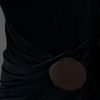 Gucci Fitted Draped Dress in Black - Lyst