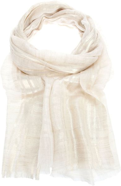 Gucci Fringe Scarf in Beige (cream) - Lyst