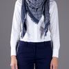Gucci Logo Scarf in Gray (grey) - Lyst