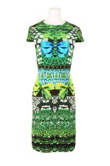 Mary Katrantzou Textured Silk Flare Dress