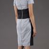 Narciso Rodriguez Cumberbun Dress in Gray (grey) - Lyst
