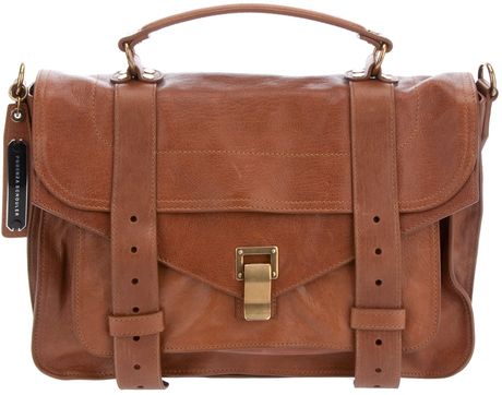 Proenza Schouler Ps1 Medium Satchel in Brown - Lyst