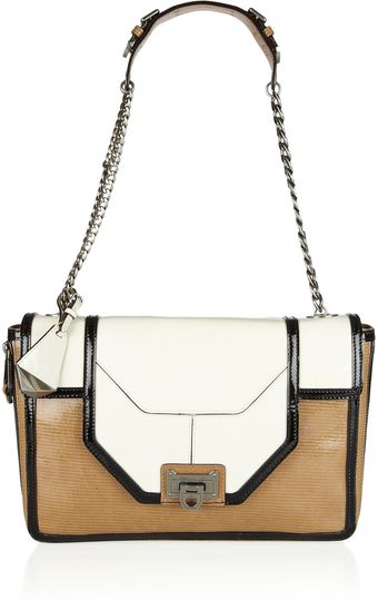 Rebecca Minkoff Allie Zipdetailed Patentleather Shoulder Bag - Lyst