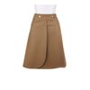 Yves Saint Laurent Wrap Around Skirt in Genuine Leather in Beige (leopard) - Lyst