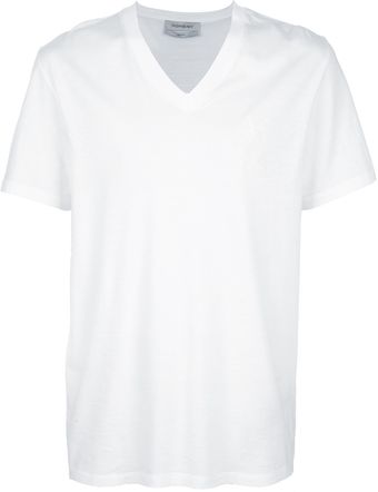 Yves Saint Laurent V-Neck T-shirt - Lyst