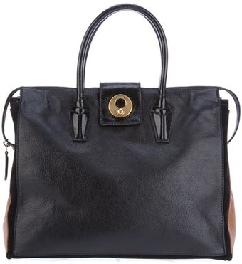 Yves Saint Laurent Contrast Panel Tote - Lyst